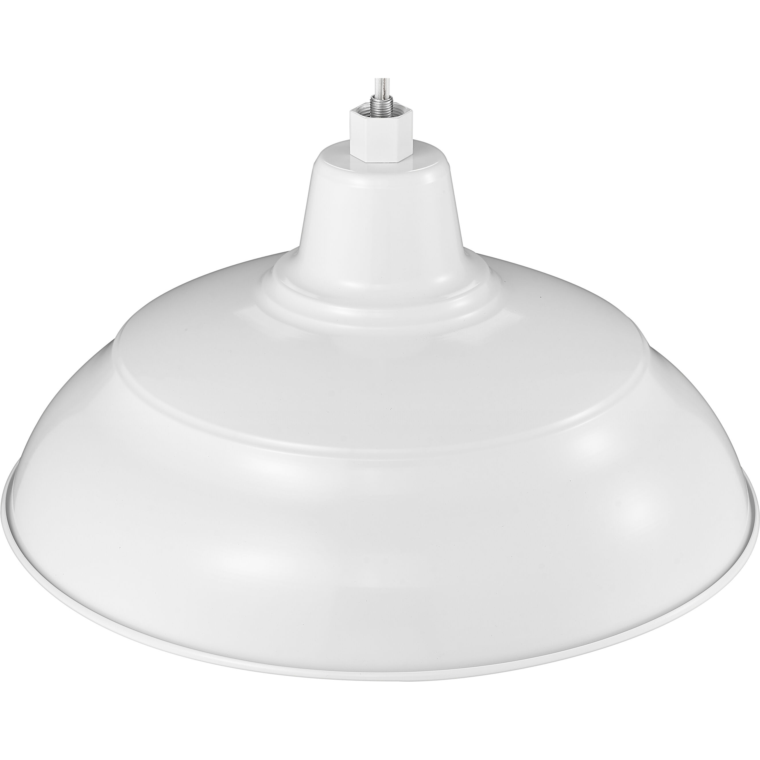 R Series White 17 inch Warehouse Shade